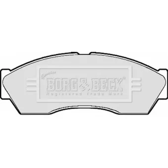 Jeu de 4 plaquettes de frein avant BORG & BECK BBP2118