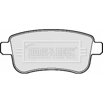 BORG & BECK BBP2124 - Jeu de 4 plaquettes de frein arrière