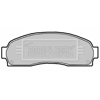 Jeu de 4 plaquettes de frein avant BORG & BECK OEM 2L2Z2001BA
