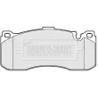 BORG & BECK BBP2155 - Jeu de 4 plaquettes de frein avant