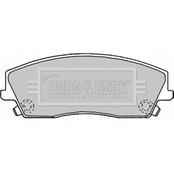 BORG & BECK BBP2167 - Jeu de 4 plaquettes de frein avant