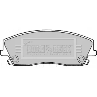 Jeu de 4 plaquettes de frein avant BORG & BECK OEM 5174001AC