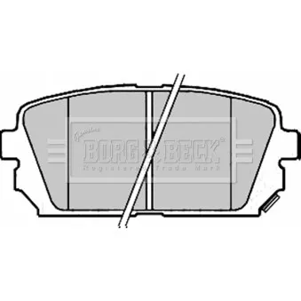 BORG & BECK BBP2179 - Jeu de 4 plaquettes de frein arrière