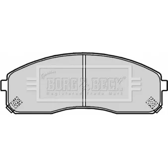 Jeu de 4 plaquettes de frein avant BORG & BECK OEM 0K58A3323Z