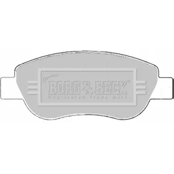 BORG & BECK BBP2186 - Jeu de 4 plaquettes de frein avant