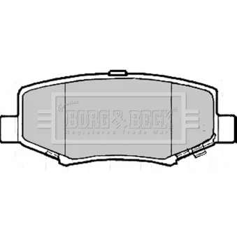 BORG & BECK BBP2208 - Jeu de 4 plaquettes de frein arrière