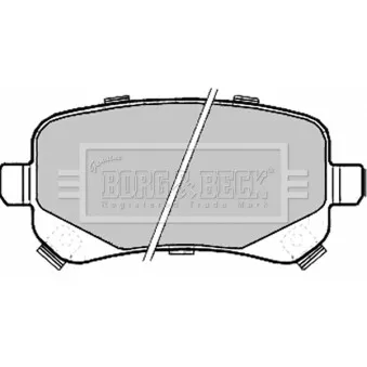 BORG & BECK BBP2209 - Jeu de 4 plaquettes de frein arrière