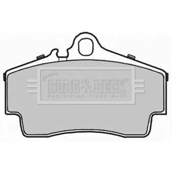 BORG & BECK BBP2235 - Jeu de 4 plaquettes de frein arrière