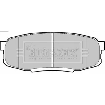 BORG & BECK BBP2244 - Jeu de 4 plaquettes de frein arrière