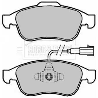 Jeu de 4 plaquettes de frein avant BORG & BECK OEM 77365355