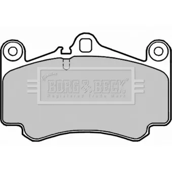 BORG & BECK BBP2255 - Jeu de 4 plaquettes de frein avant