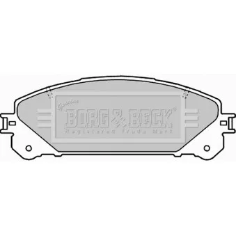 BORG & BECK BBP2289 - Jeu de 4 plaquettes de frein avant