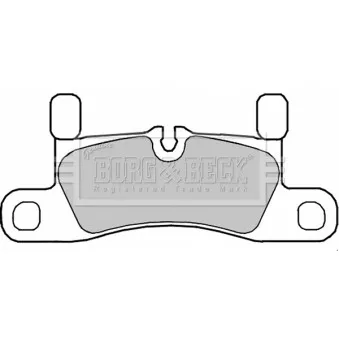 BORG & BECK BBP2350 - Jeu de 4 plaquettes de frein arrière