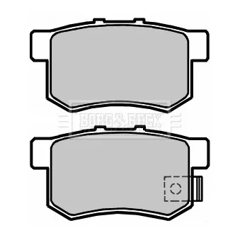 Jeu de 4 plaquettes de frein arrière BORG & BECK OEM 71750931