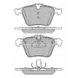 BORG & BECK BBP2444 - Jeu de 4 plaquettes de frein avant