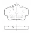 BORG & BECK BBP2472 - Jeu de 4 plaquettes de frein arrière