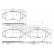 BORG & BECK BBP2561 - Jeu de 4 plaquettes de frein avant