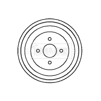 Tambour de frein BORG & BECK OEM 34211158712