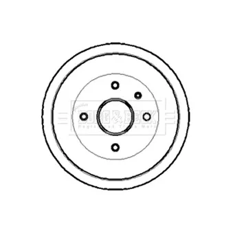Tambour de frein BORG & BECK OEM 34211153091