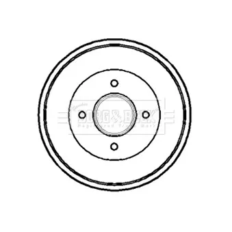 Tambour de frein BORG & BECK BBR7081