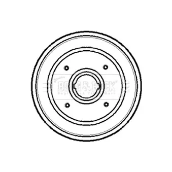 Tambour de frein BORG & BECK OEM 90425920