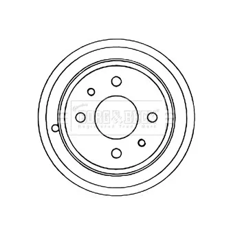 Tambour de frein SAMAXX BPO-CT-002