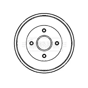 Tambour de frein BORG & BECK OEM 7700827866