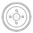 Tambour de frein BORG & BECK [BBR7108]