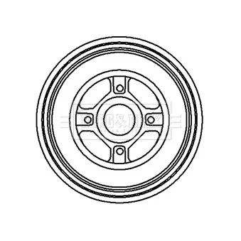 Tambour de frein BORG & BECK OEM 43206AX650