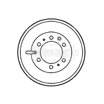 Tambour de frein BORG & BECK BBR7126