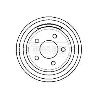 Tambour de frein BORG & BECK BBR7142