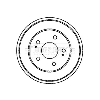 Tambour de frein BORG & BECK OEM 42610S70000