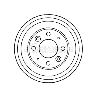Tambour de frein BORG & BECK OEM 0K9A626251