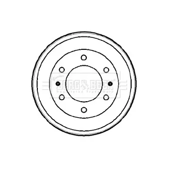 Tambour de frein BORG & BECK BBR7163