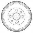 BORG & BECK BBR7223 - Tambour de frein