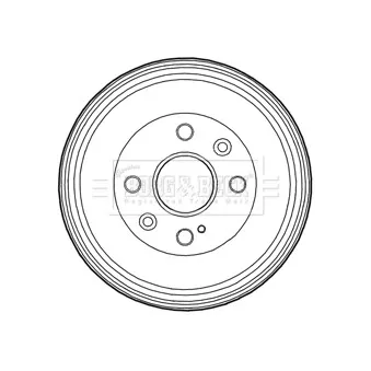 Tambour de frein BORG & BECK OEM 1535923