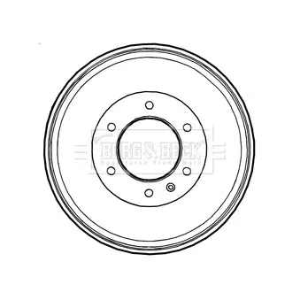 BORG & BECK BBR7229 - Tambour de frein