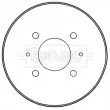 BORG & BECK BBR7235 - Tambour de frein