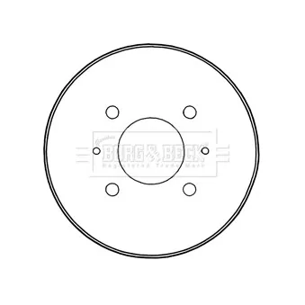 Tambour de frein BORG & BECK OEM 4544230101