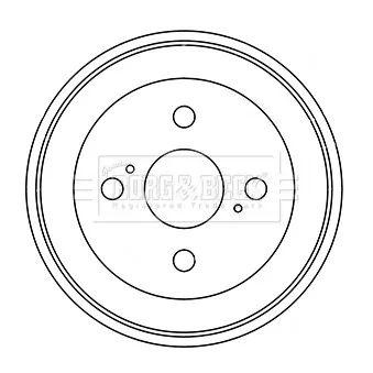 Tambour de frein BORG & BECK BBR7246
