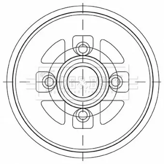 Tambour de frein BORG & BECK BBR7269