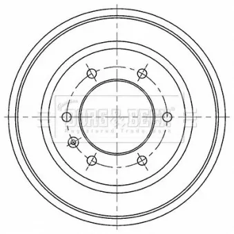 Tambour de frein BORG & BECK BBR7272