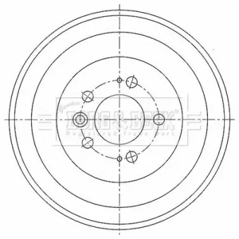 Tambour de frein BORG & BECK OEM 2H0609617
