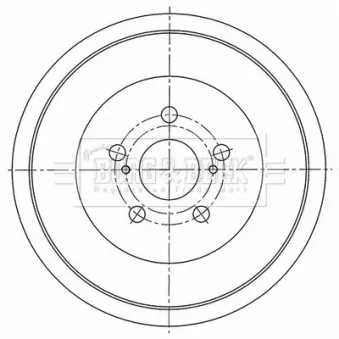 Tambour de frein BORG & BECK BBR7276