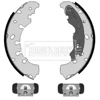 BORG & BECK BBS1081K - Kit de freins arrière (prémontés)