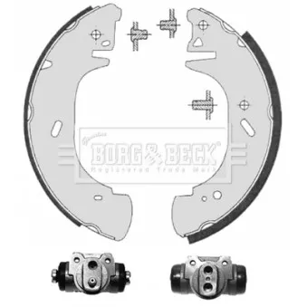BORG & BECK BBS1121K - Kit de freins arrière (prémontés)