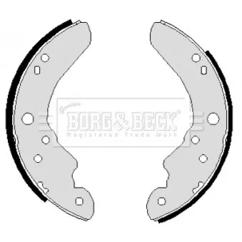 BORG & BECK BBS6006 - Jeu de mâchoires de frein