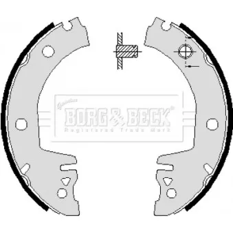 BORG & BECK BBS6061 - Jeu de mâchoires de frein