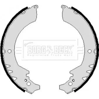 Jeu de mâchoires de frein BORG & BECK OEM 0449587602