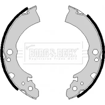 BORG & BECK BBS6163 - Jeu de mâchoires de frein